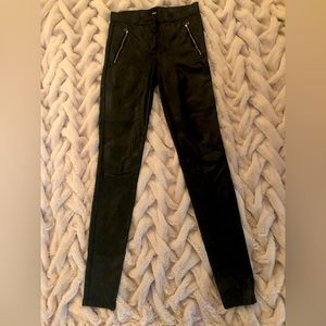Wilfred Free vegan leather leggings.